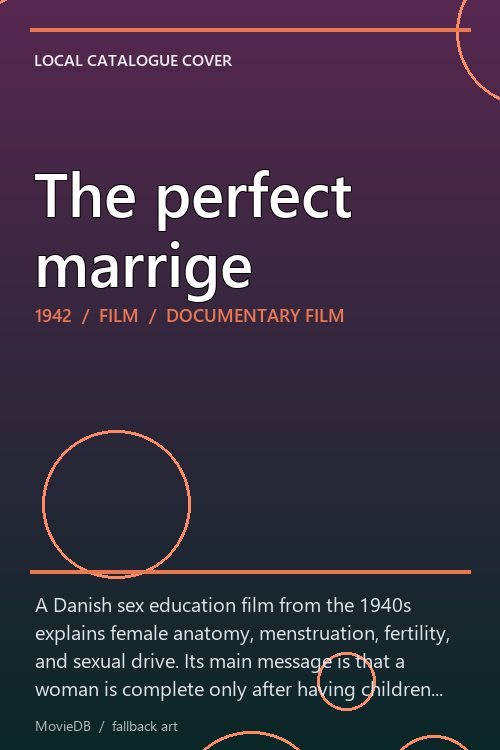 The perfect marrige poster