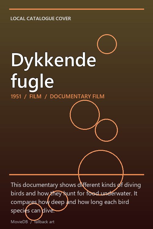 Dykkende fugle poster