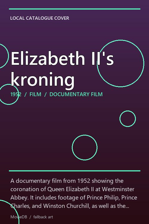 Elizabeth II's kroning poster