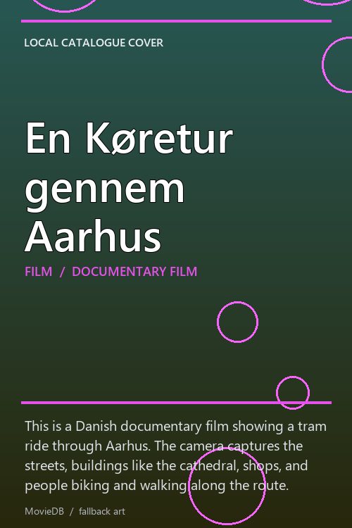 En Køretur gennem Aarhus poster