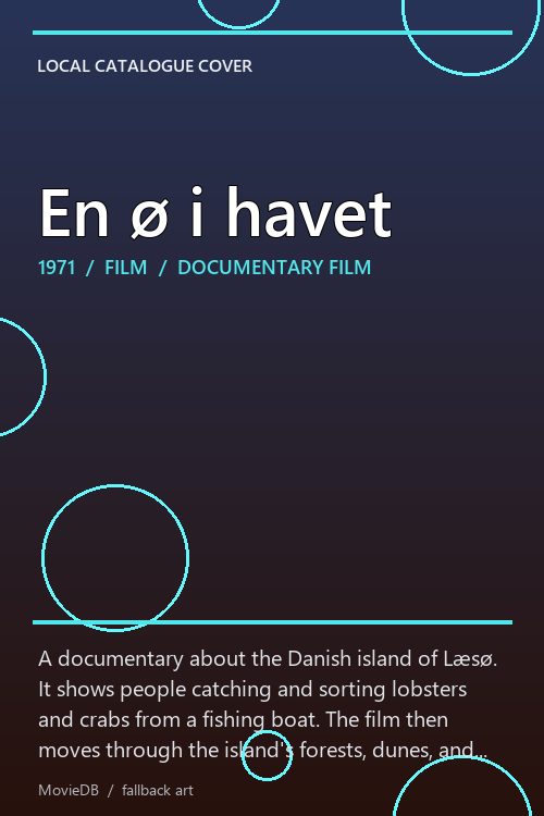 En ø i havet poster