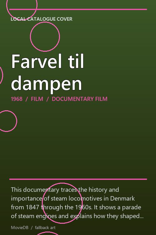 Farvel til dampen poster