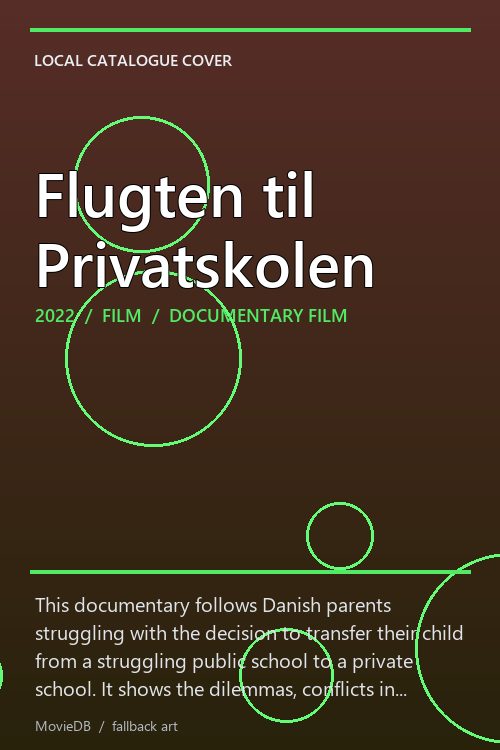 Flugten til Privatskolen poster