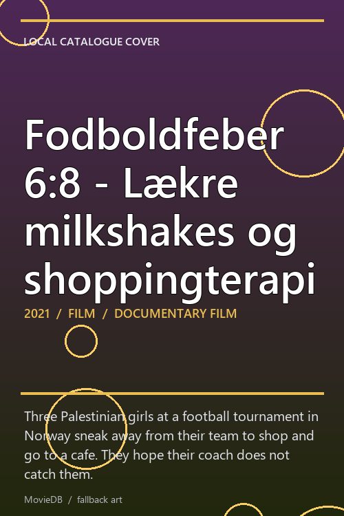 Fodboldfeber 6:8 - Lækre milkshakes og shoppingterapi poster