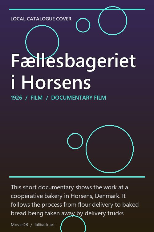 Fællesbageriet i Horsens poster