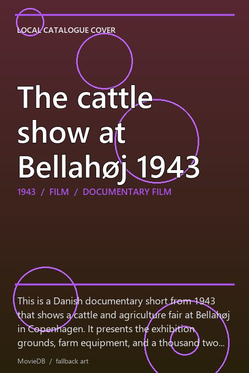 The cattle show at Bellahøj 1943 poster