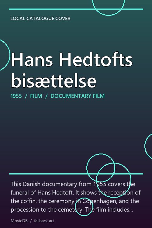 Hans Hedtofts bisættelse poster