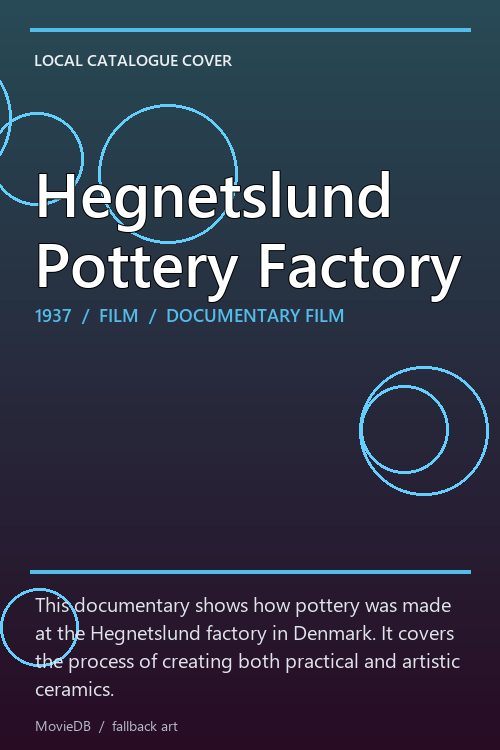 Hegnetslund Pottery Factory poster