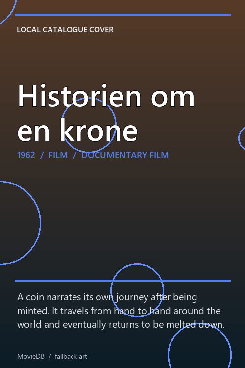 Historien om en krone poster