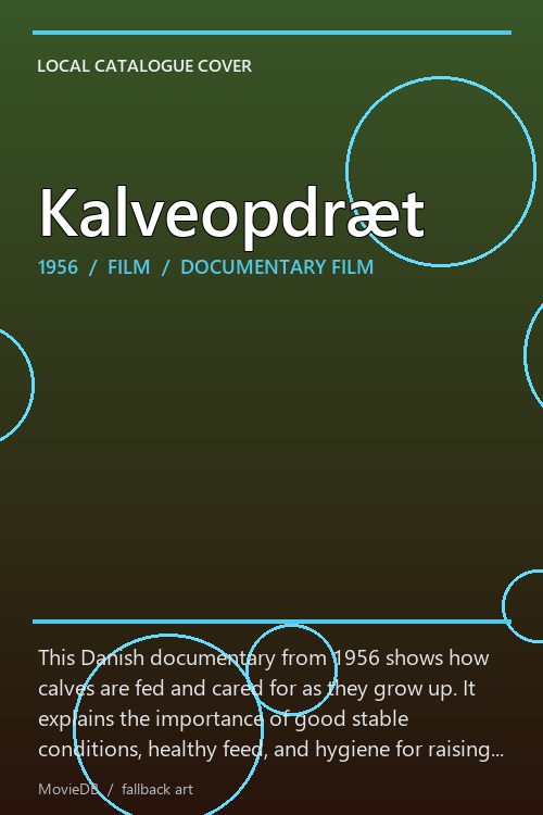 Kalveopdræt poster