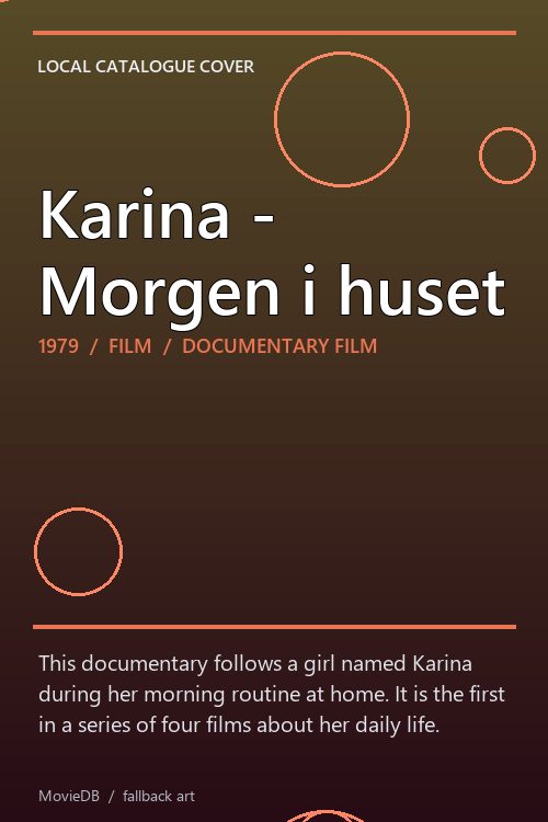 Karina - Morgen i huset poster