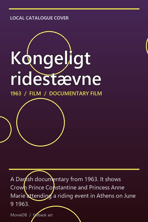 Kongeligt ridestævne poster