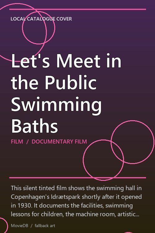 Let's Meet in the Public Swimming Baths poster