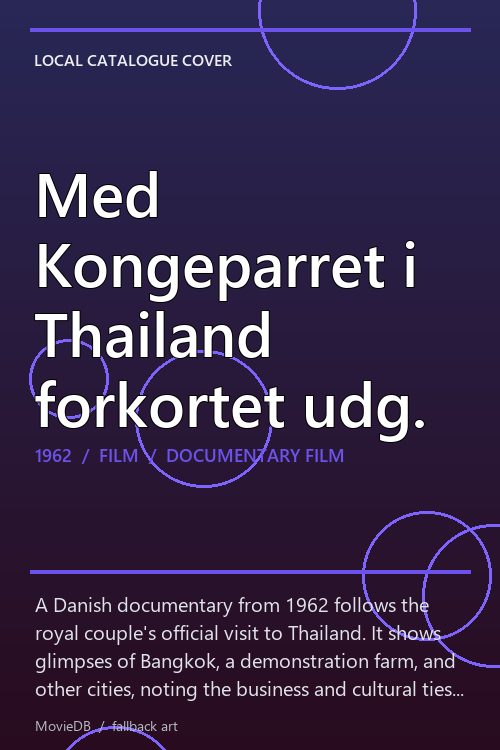Med Kongeparret i Thailand forkortet udg. poster