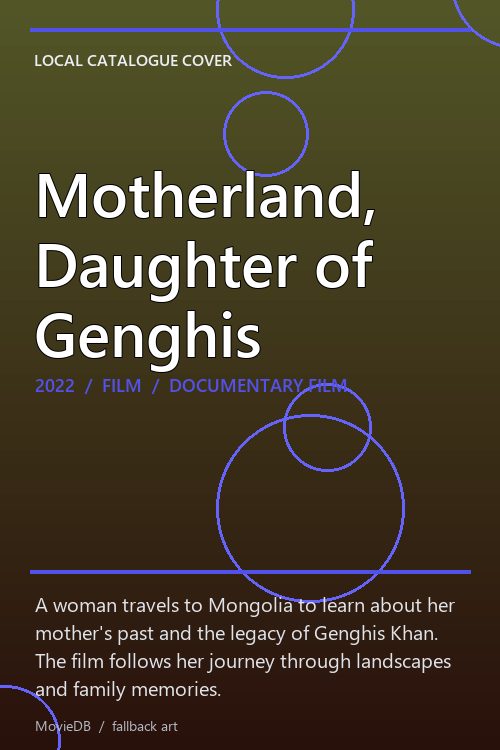 Motherland, Daughter of Genghis poster