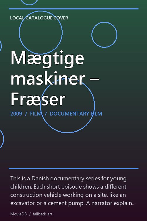 Mægtige maskiner – Fræser poster