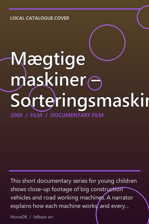 Mægtige maskiner – Sorteringsmaskine poster