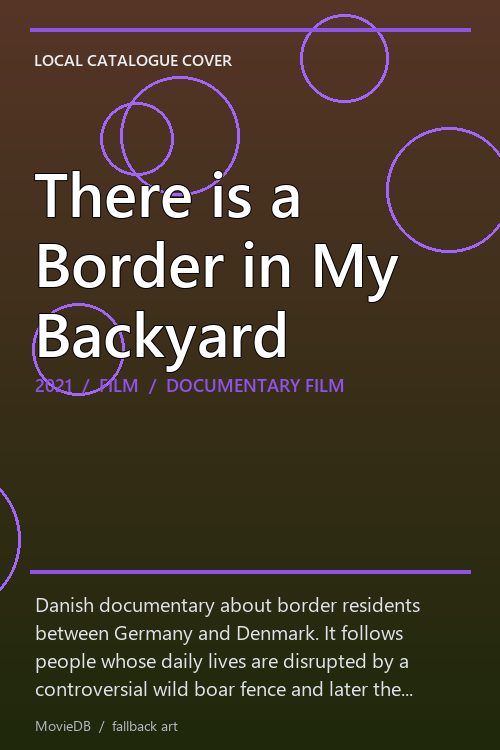 There is a Border in My Backyard poster