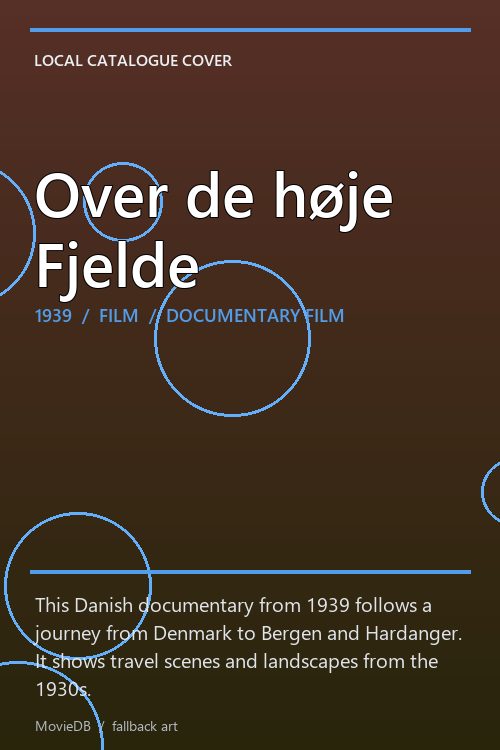 Over de høje Fjelde poster