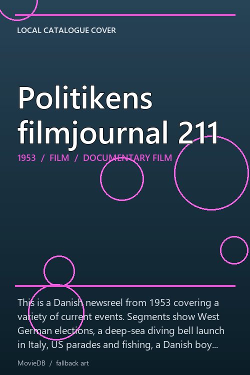 Politikens filmjournal 211 poster
