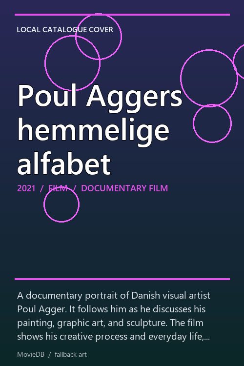 Poul Aggers hemmelige alfabet poster