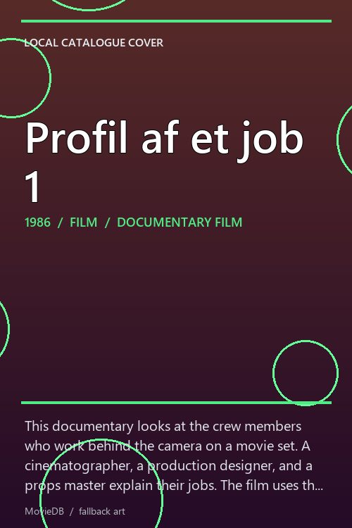 Profil af et job 1 poster
