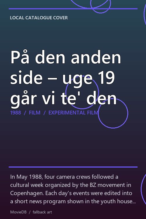 På den anden side – uge 19 går vi te' den poster