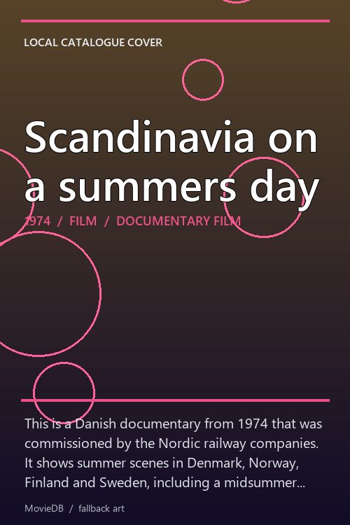 Scandinavia on a summers day poster