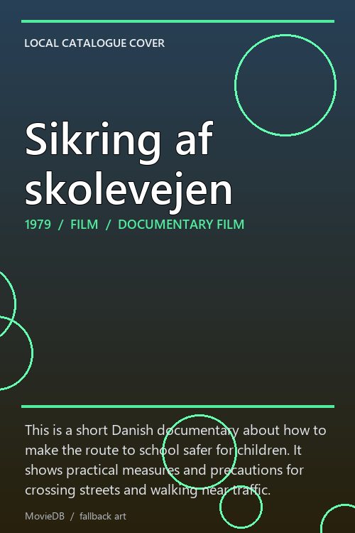 Sikring af skolevejen poster