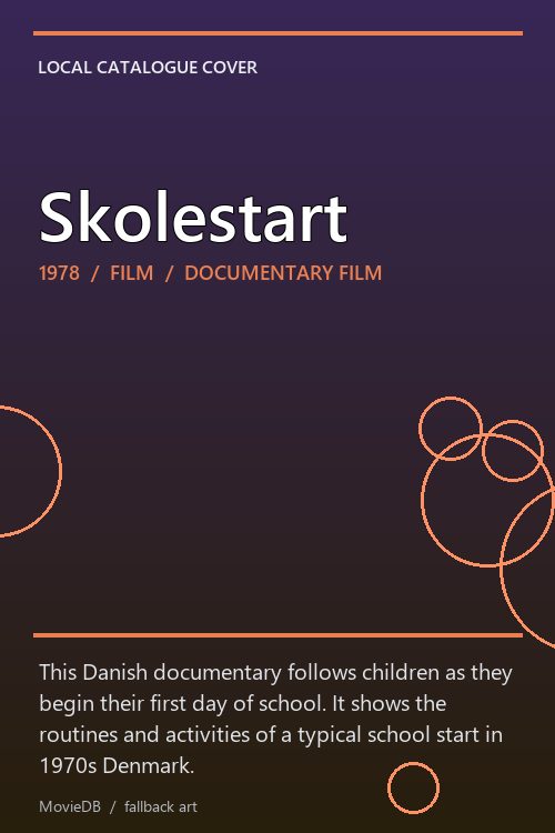 Skolestart poster