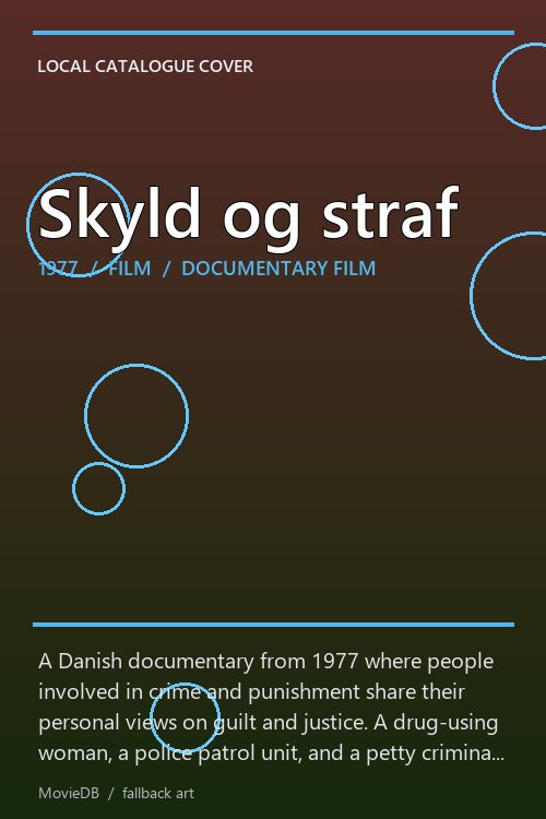 Skyld og straf poster