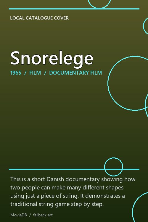 Snorelege poster