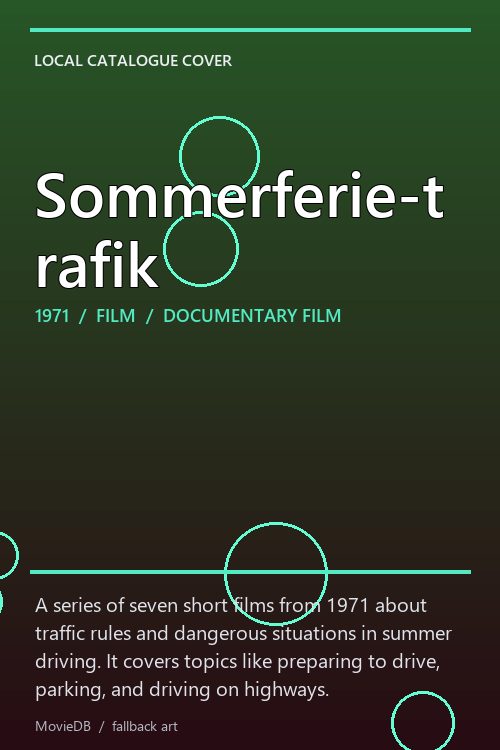 Sommerferie-trafik poster