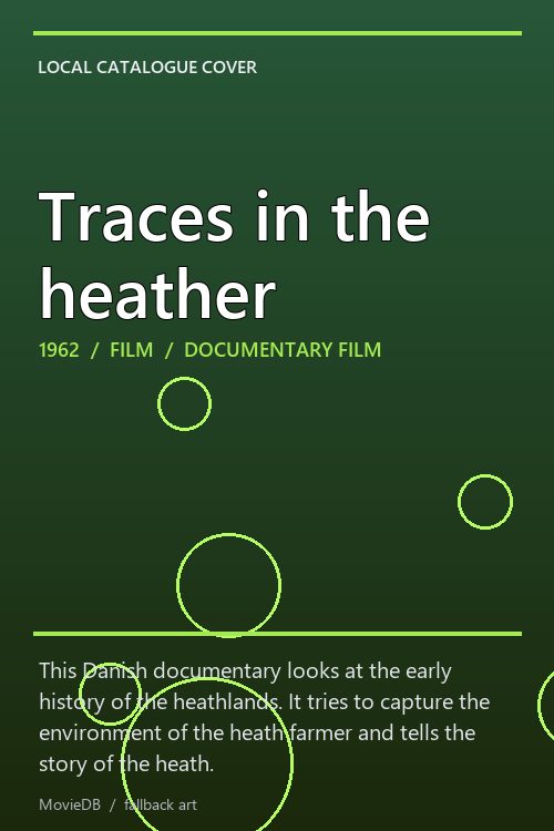 Traces in the heather poster