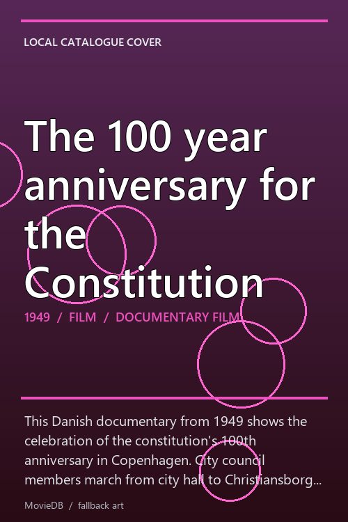 The 100 year anniversary for the Constitution poster