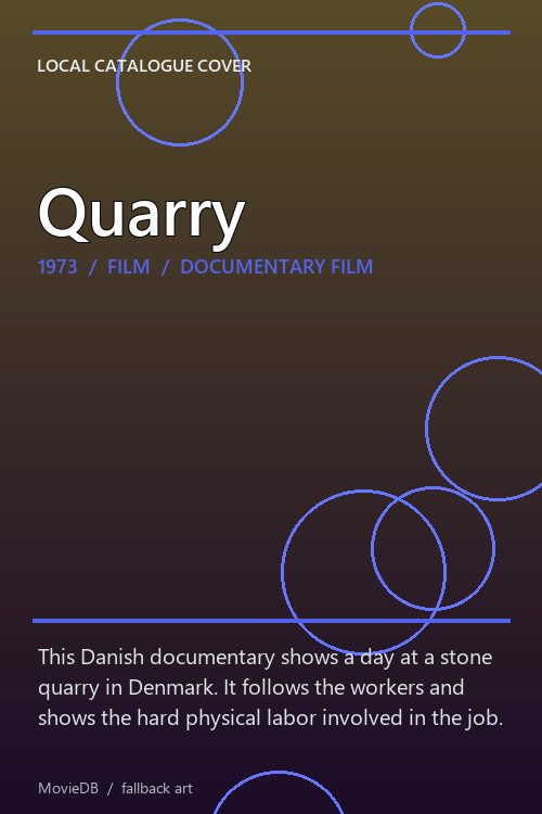Quarry poster