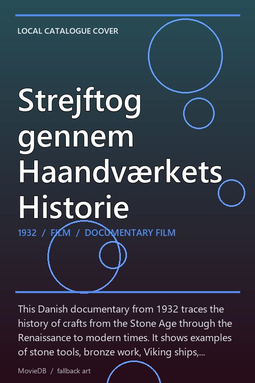 Strejftog gennem Haandværkets Historie poster