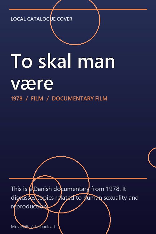 To skal man være poster