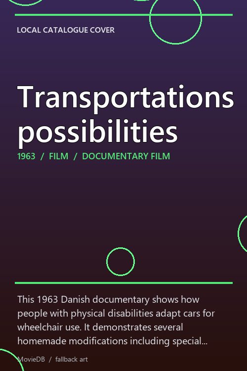 Transportations possibilities poster