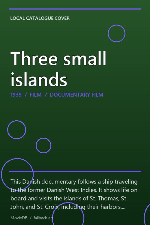 Three small islands poster