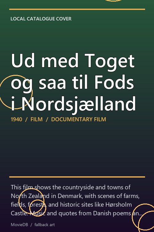 Ud med Toget og saa til Fods i Nordsjælland poster