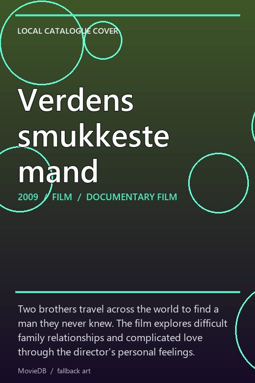 Verdens smukkeste mand poster