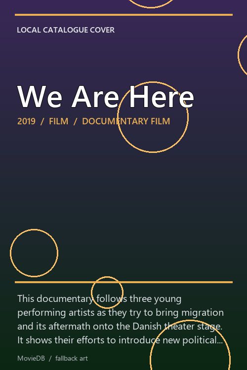 We Are Here poster