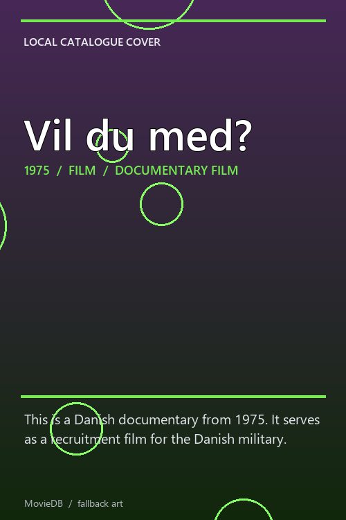 Vil du med? poster