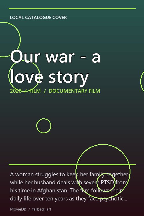 Our war - a love story poster