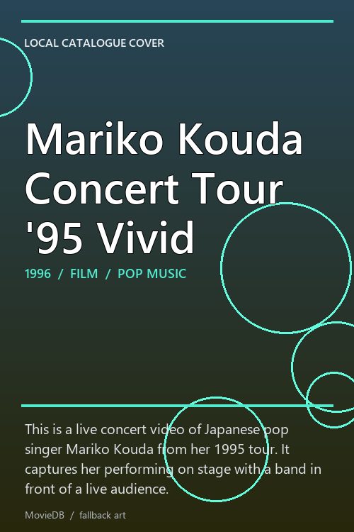 Mariko Kouda Concert Tour '95 Vivid poster