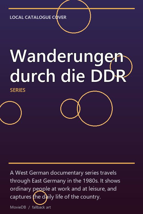 Wanderungen durch die DDR poster