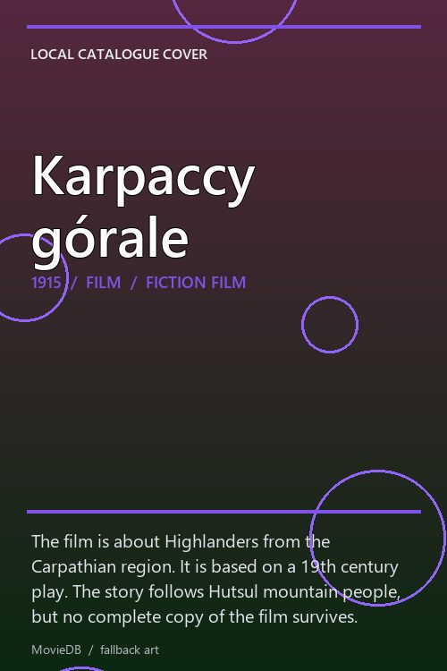 Karpaccy górale poster