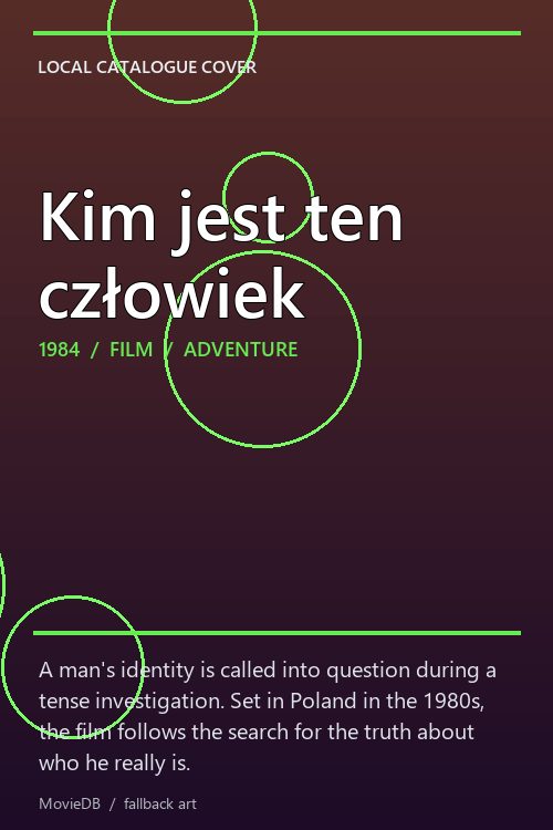 Kim jest ten człowiek poster