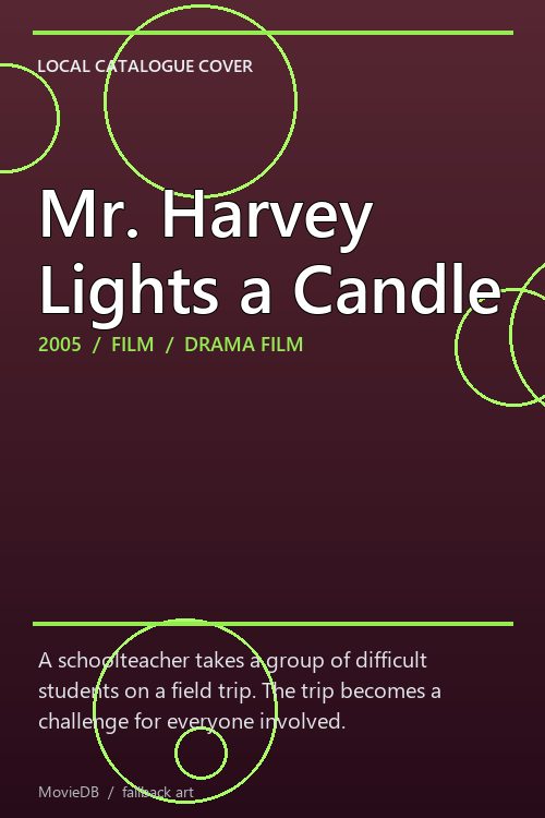 Mr. Harvey Lights a Candle poster